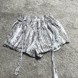 Cali 1850 Los Angeles tribal linen shorts XS